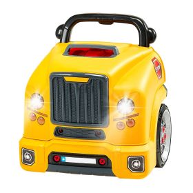 VEVOR Engine Toy, 60 Pieces, Kids Mechanic Car Repair Set with Removable Parts, Lights and Sounds, Steering Wheel and Horn