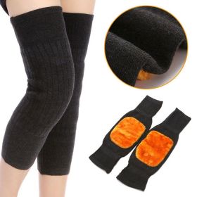 Winter Thermal Leg Knee Warmer Sleeve Socks Women Men Wool Knee Pad Protector