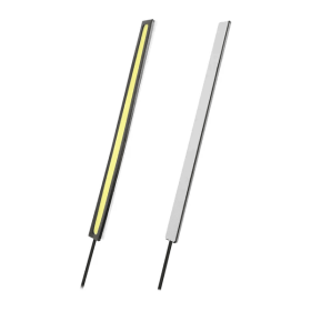 2Pcs LED Daytime Running Lights Car LED COB DRL Fog Lights IP45 Waterproof LED Strip Fog Day Driving Lamp Sticker For 12V Car Interior Exterior U (Option: 2pcs)