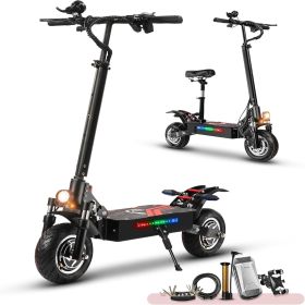 Q7Pro Electric Scooter, 3200W Dual Motors,10-inch All-Terrain Quiet Tires, Folding Commuter Electric Scooter, High Speed Off-Road (Option: Q7Pro)