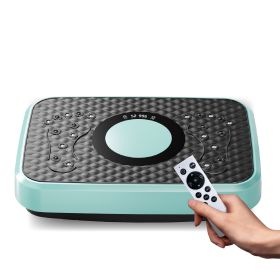 Vibration Plate Fitness Platform, Whole Body Exercise Machine for Lymphatic Drainage, Shaking Workout Board with 120 Speed Levels (Main Material: ABS, Main Color: Green)